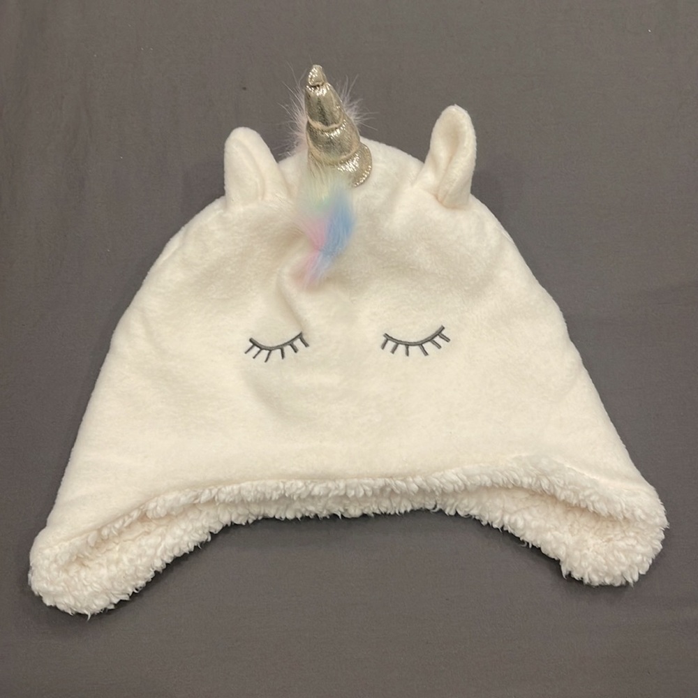 GAP Unicorn Winter Trapper Hat, Girls size S/M 52-54 cm